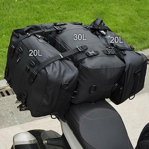 Motorcycle Tail Pack Backpack Motorbike Waterproof Rear Gear Bag Multifunctional luggage saddle bag bumper side bag For Rafting