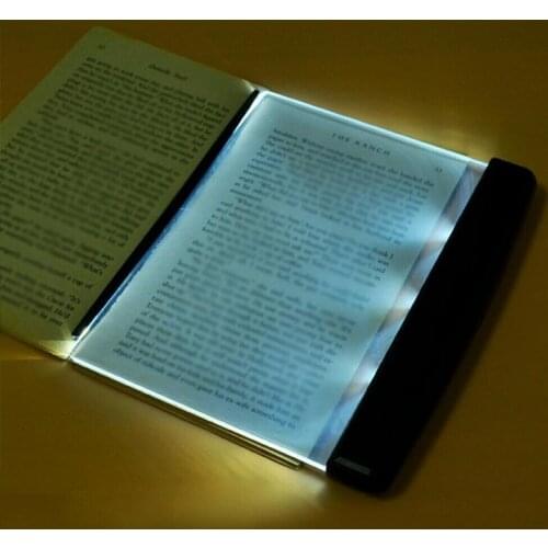 Hot Creative Flat Plate LED Book Light Reading Night Light Portable Travel Dormitory Led Desk Lamp Eye Protect For Home Bedroom