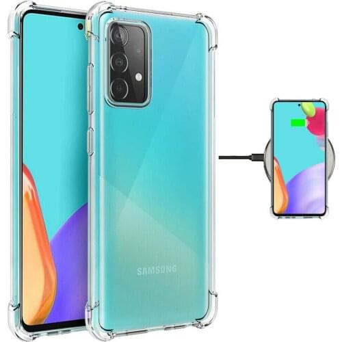 Transparent Case For Samsung Galaxy A12 A32 A52 A72 A42 A02 Shockproof Phone Case A51 A71 A02S A12 A52 Silicone Case Back Cover