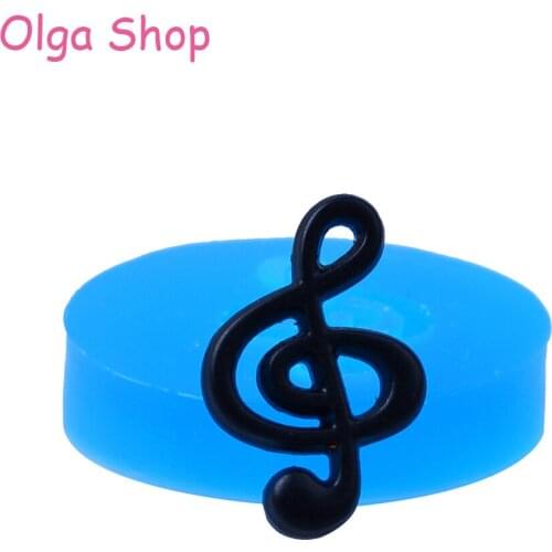 PYL700 27.7mm Music Note Silicone Mold - Cake Decoration, Fondant, Sugarcraft, Candy, Resin Polymer Clay, Jewelry DIY, Gum Paste