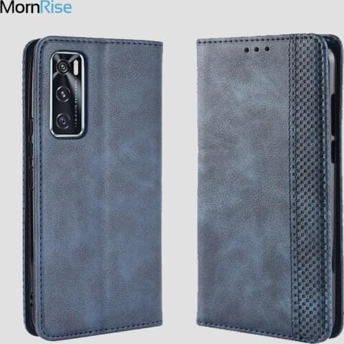 Luxury Retro Magnetic Leather Flip Cover For VIVO V20 SE / Y70 2020 Case Book Wallet Card Stand Soft Cover Mobile Phone Bags