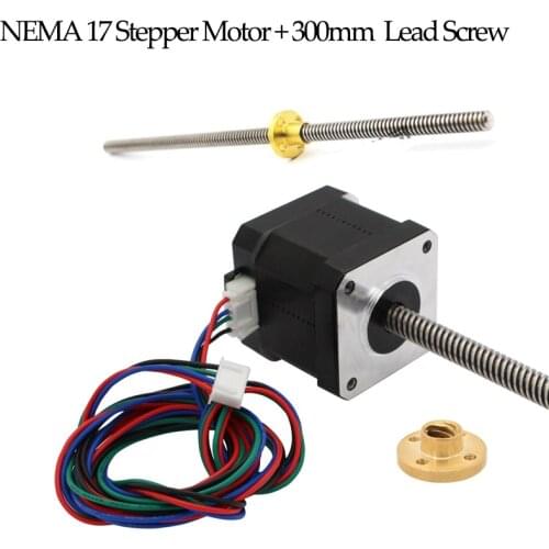 NEMA 17 Stepper Motor With T8 Lead Screw 300mm For ANYCUBIC 3D Printer Z Axis