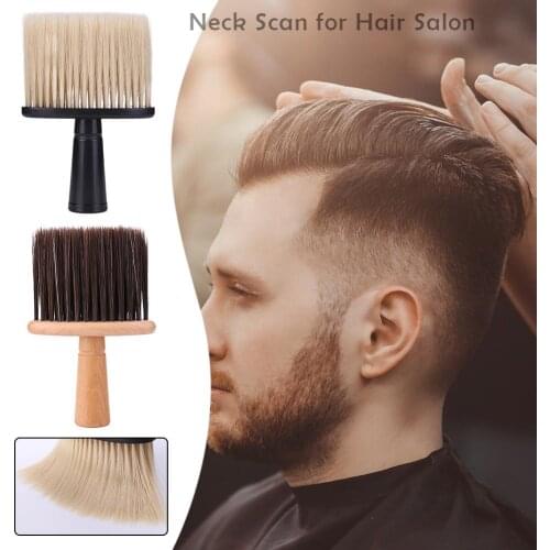 Neck Face Duster Brush Barber Hair Clean Hairbrush Comfortable Lightweight Portable Soft Salon Haircut Beard Brush