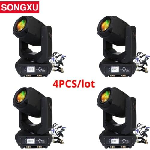 SONGXU 4pcs/lot 2018 Newest LED 200W Moving Head Beam Spot Light Party Light DJ stage light/SX-MH200A