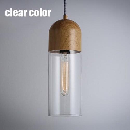 Modern Brief Fashion Vintage American Country Retro Clear Glass Edison Pendant Lamp Kitchen Dinning Room Home Decor Lighting
