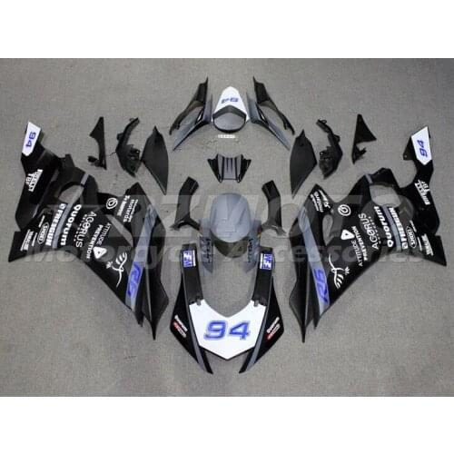 Style New ABS whole Fairings kit Fit for YAMAHA YZF-R6 2017 2018 2019 R6 17 18 19 Bodywork set Custom Free black gray Matte
