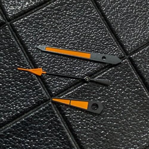 Watch hands for NH35/NH36 Movement Uhrzeiger Mira las manos Regarder les mains Green luminous Orange B Watch Parts Accessories