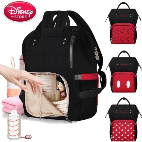 Disney Diaper Bag Bottle Feeding Insulation Bags Mommy Baby Bag Thermal Big Capacity Travel Baby Backpack Handbag for Baby Care