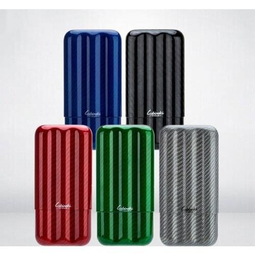 Hold 3 sticks pack Colored Cigar Box Portable Men gadget Travel Outdoor Smoking Accessories Container Storage Gift for Boyfriend