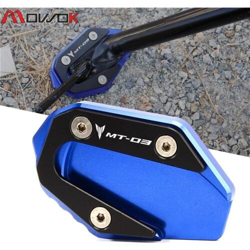 High Quality stands For MT-03 MT03 mt03 2015-2020 2019 2018 CNC Aluminum Side Stand Kickstand Extension Enlarger Plate