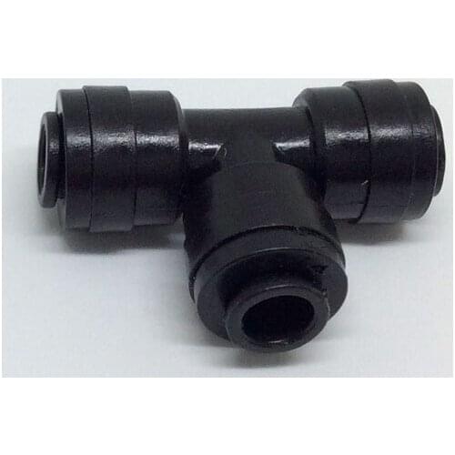 Y009 HAIGINT 1/4' Quick Pushing Black Tee Connector 5pcs a lot