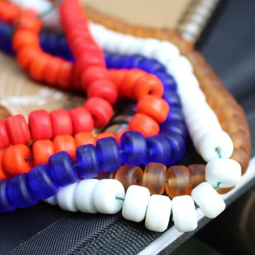 10Pcs 11mm*7mm Handmade Lampwork glass beads Abacus beads Loose Beads Multi-color for Bracelet Necklace jewelry Making &DIY