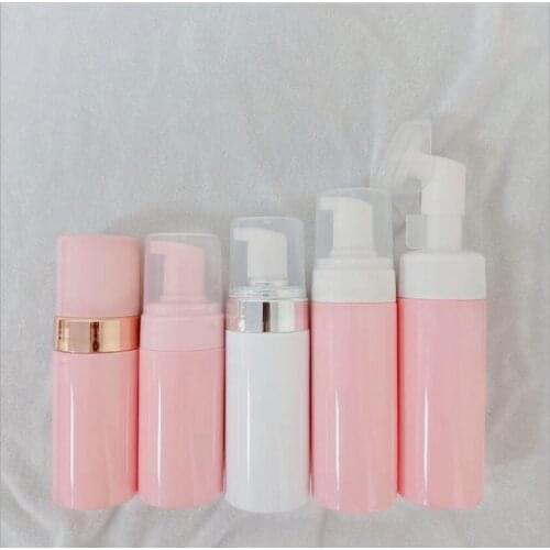 10PCS/LOT 100ML 150ML Pink/White foam bottle soap mousse liquid dispenser plastic foam shampoo lotion bottle foam bottle