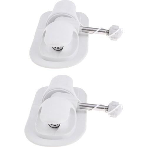 2Pcs PVC Boat Paddle, Lock Kayak Inflatable Boat Anchor Holder, Tie Wheel Row Boat Roll The Kayak Accessories - Gray