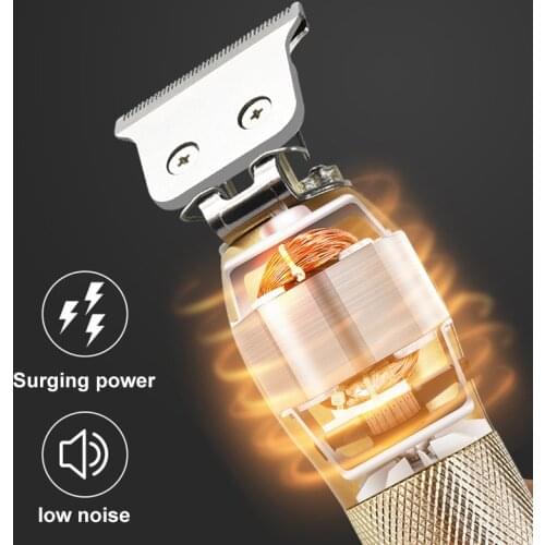 2021 New Professional Barber Clipper USB Charging Electric Retro Hair Clipper Trimmer for Home Hair Salon MH88