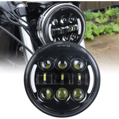 5 3/4" led motorcycle headlight h4 led 5.75 inch Led Headlight waterproof Led Headlamp for Dyna Street Bob FXDB Sportster 883R