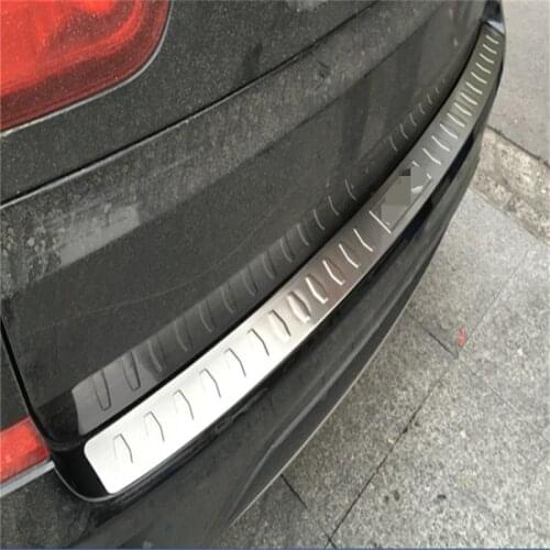 For BMW X1x3x5x6 2010-2019 Accessories Car Rear Guards Rear Bumper Cover Trim Stainless Steel Trunk Guard Plate