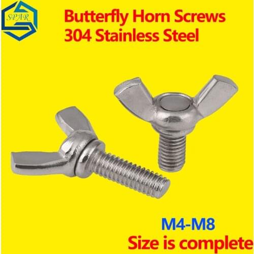 Butterfly Bolt Wing Bolt Wing Thumb Screws Claw Hand Tighten Screws Twist Ingot Hand-tightening Butterfly Bolt Stamped Type D