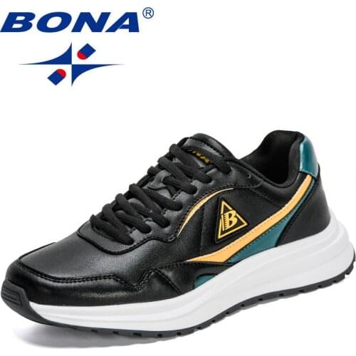 BONA 2021 New Designers Trendy Sneakers Men Casual Shoes Male Flats Comfortable Shoes Mansculino Zapatillas Lace-up Large Size