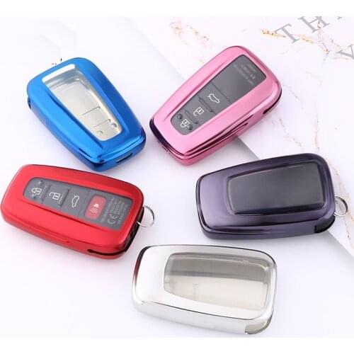 TPU Key Case For Toyota Camry CHR Corolla RAV4 Avalon Land Cruiser Prado Prius Remote Fob Cover 2 3 4 Button 2017 2018 2019