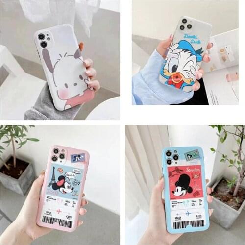 Disney Mickey Phone Case for IPhone 7 7p 8 8p X Xs Xr Xsmax 11 11pro 11pro 11promax 12 12mini 12pro 12promax Cartoon Phone Cover