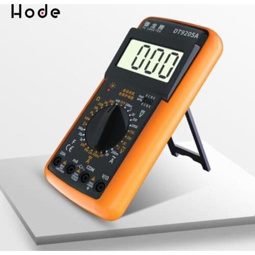 Digital Multimeter dt9205a ac dc display lcd Ammeter Voltmeter electric handheld tester Multimetro