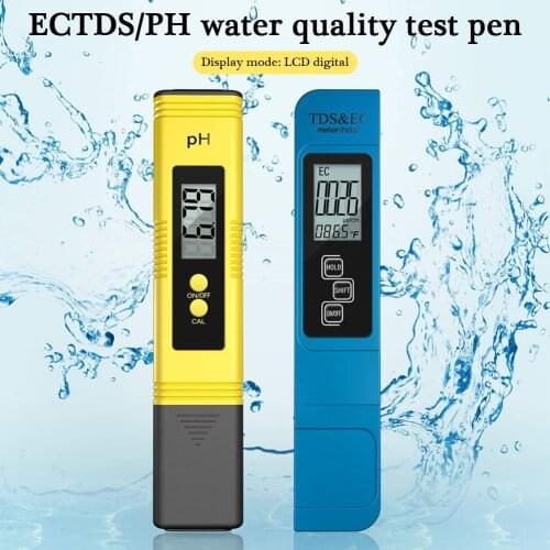 Digital LCD Ph Meter 3 in 1 Water Quality Tester TDS Temperature EC Meter Temperature EC Meter LCD Ph Meter