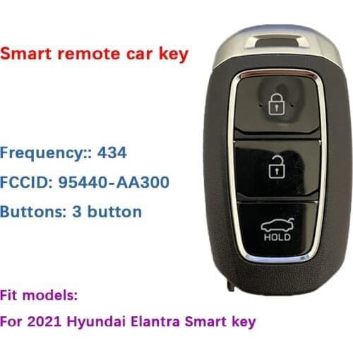 CN020155 Original for 2021 Hyundai Elantra 3-Button Smart Key 434mhz Part number 95440-AA300