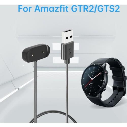 Smart Watch Dock Charger Adapter USB Charging Cable Cord for Amazfit GTR 2(GTR2)/GTS 2(GTS2)/Bip U/GTR 2e for Zepp E/Z Watch