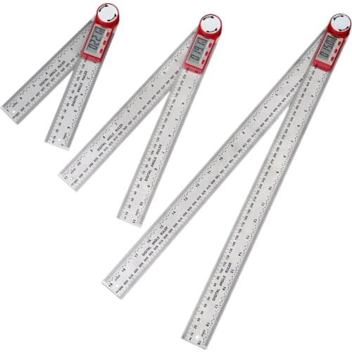 Digital Angle Ruler Meter 0-200mm 0-300mm 0-500mm Ruler Inclinometer Electron Goniometer Protractor Angle Finder Scale