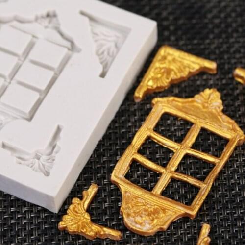 Classic Corner Pattern Lace Silicone Fondant Mold Cake Decorating Tool Chocolate Gumpaste Molds, Sugarcraft, Kitchen Accessories