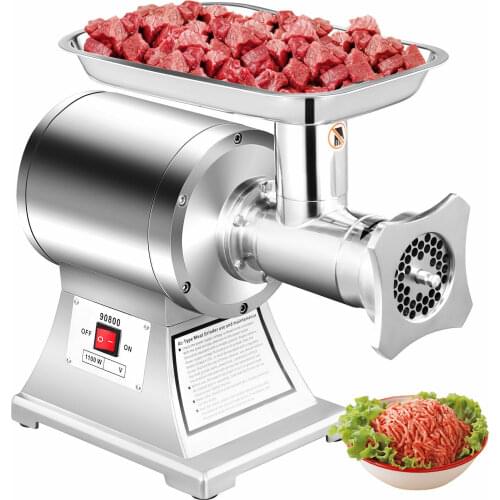 1.5HP 1100W Commercial Meat Grinder Sausage Homemade 450lbs/h Automatic