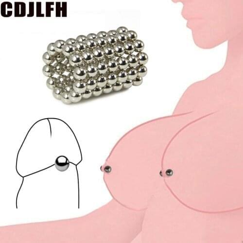 Ultra Powerful Magnetic Orbs Nipple Clamps Vagina Clitoris BDSM Bondage G Spot Adult No Vibrators Sex Toys For Women Couples