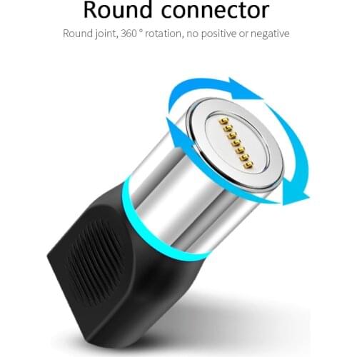 Magnetic Adapter Type-C Micro USB Lighting Adapter Converter Connector Transfer Support Charging Data for Xiaomi iPhone Samsung