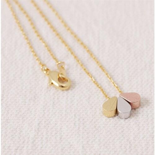 Fashion Three Color Drops of WaterPendant Collarbone Chain Womens necklace