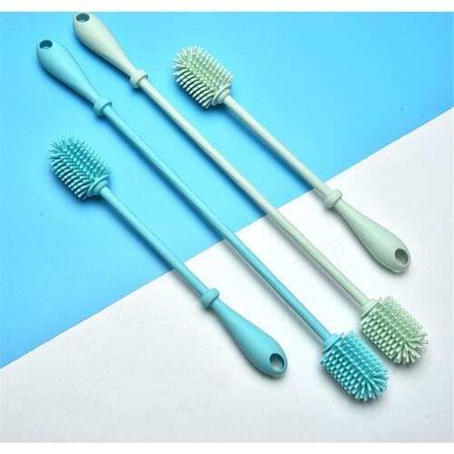 1pcs Silicone Water Cup Brush Baby Bottle Brush Set Kitchen Cup Scrubber Brush For Cup Cleaner Bottle Cleaning Brush