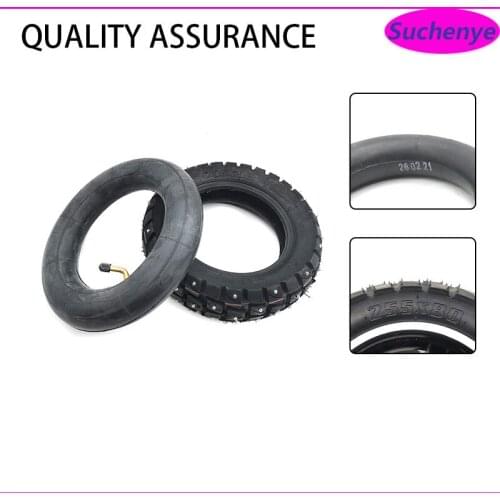 10x3 Inch TUOVT Outer Tire Inner Tube for Electric Scooter Kugoo M4 Pro 255x80 Off-Road Tire 10 inch wheel hub Tire