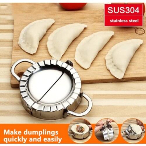 Stainless Steel Dumpling Maker Wraper Dough Cutter Pie Ravioli Dumpling Mould Kitchen. Accessories Eco-Friendly Pastry Tools New