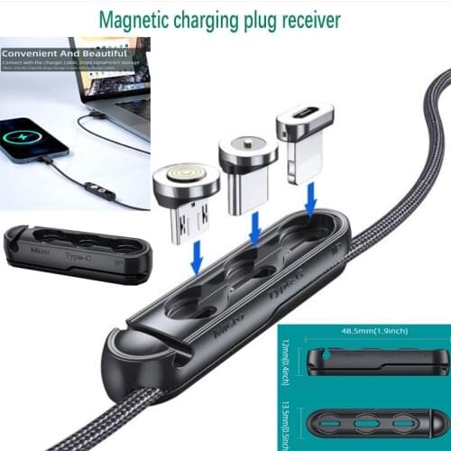 Magnetic Plug Cable Organizer For iPhone Micro USB Type C Chagrer Adapter Organizador Rope Organizer Special Storage For Desktop