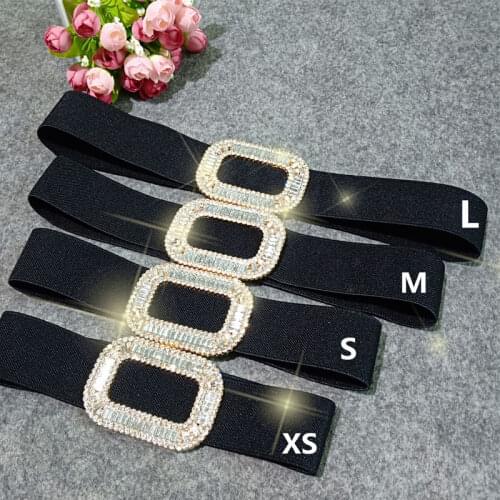 Latin Dance Belt Women Dance Girdle Square Diamond Elastic Belt Performance Competition Professional Dancing Accessories VDB2278