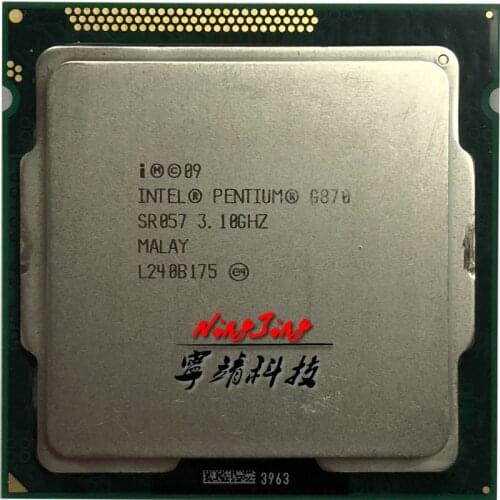 Intel Pentium G870 3.1 GHz Dual-Core CPU Processor 3M 65W LGA 1155