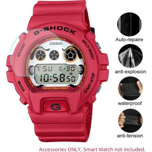 3pcs Clear Protective Film For Casio G-Shock DW-6900/7900 GW-6900/7900 GM-6900 GDX-6900 G-6900/7900 Watch Screen Protector Cover