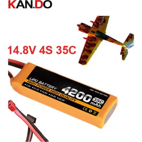 4s 35c 14.8v 4200mah airplane model battery 35C aeromodeling battery model aircraft Li-Polymer battery XT60 airplane battery