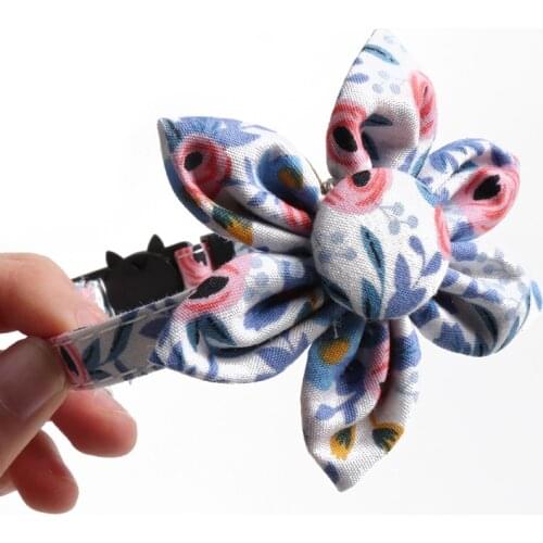 Cool Cats Accessories for Home Pet Products Adjustable Cat Collar Removable Sun Flower Breakaway Necklace Kitten Collar for Cat