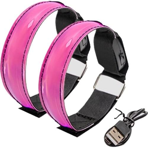 Reflective LED Light Armband Arm Strap Safety Belt Wristband for Joggers Bikers Walkers Night Cycling Running