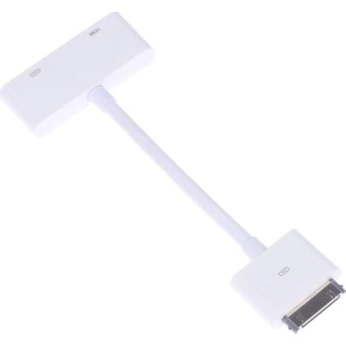 USB HD MI HDTV To Dock 30 Pin TV Adapter Converter Cable for IPad 1 2 3 for IPhone 4 4s USA Digital AV 30-Pin to HD MI Adapter