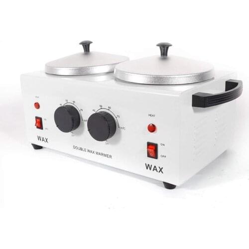 Kuantin Double Depilatory Wax Warmer Heater Machine Paraffine Warmer Hand and Feet Epilator Hair Removal SPA Tool