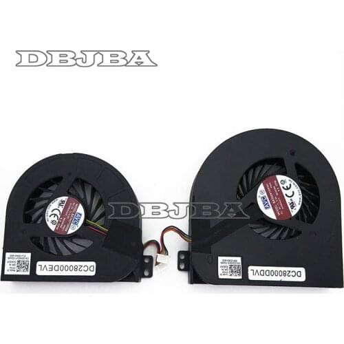 CPU + GPU Video Fan For DELL Precision M4800 Laptop Fan BATA0715R5ML PN01 DC28000DEVL 00WGVF BATA0815R5H PN02 DC28000DDVL 02K3K7