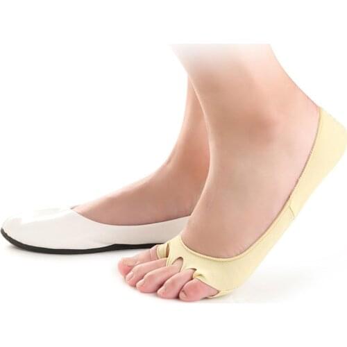 USHINE KD23 Professional Silica Gel Ballet Socks Yoga Pilates Dance Socks Belly Ballet Dance OpenToe Socks Shoes Woman Girls