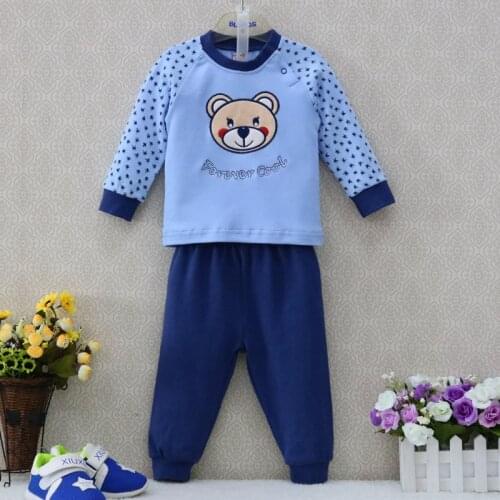 2021 Little Q winter baby boys 100% cotton suits kids overcoat clothing set newborn girls clothes children blouses+pants
